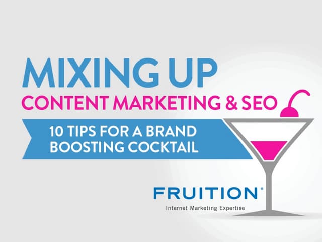 Mixing Up Content Marketing and SEO