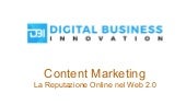 Content Marketing & Reputazione Online