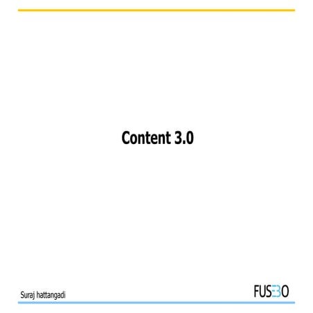 Content 3.0 by Suraj Hattangadi, FUSEBO