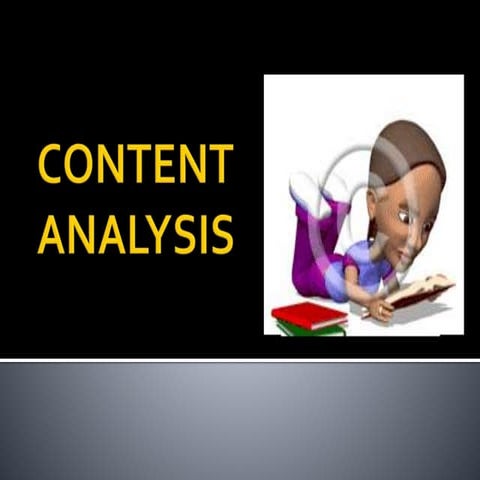 Content Analysis 1