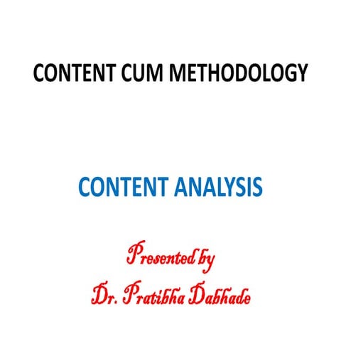 CCM - Content Analysis 