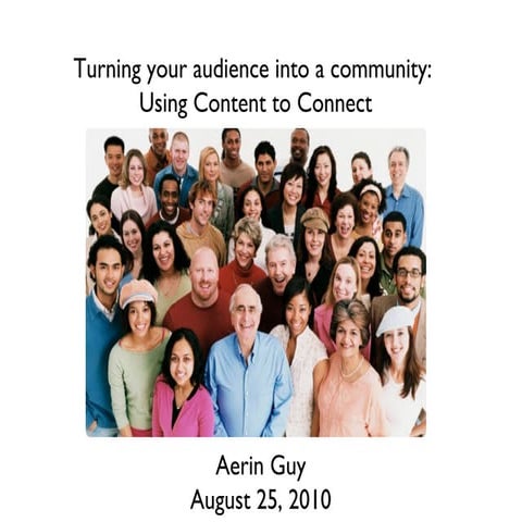 Content and community