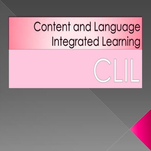 Content and language integrated learning