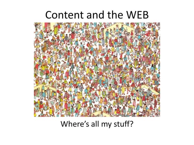 Content And The Web