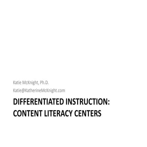 Content Area Centers