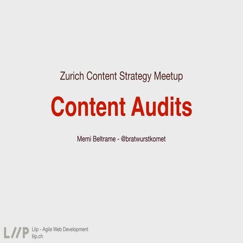 Content Audits