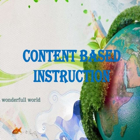 Content based instruction