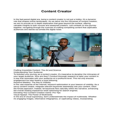 Content Creator