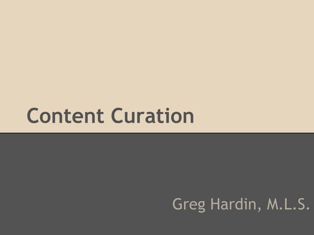 Content Curation