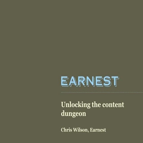 Content dungeon - Earnest