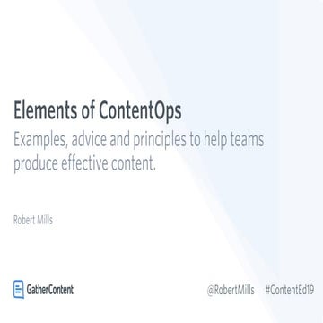 Elements of Content Operations