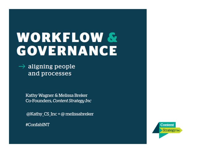 Content Governance and Workflow - C...