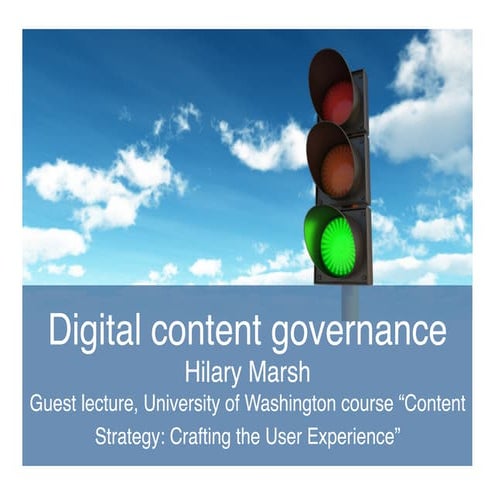 Digital content governance: What it is, Why you need it, How to do it