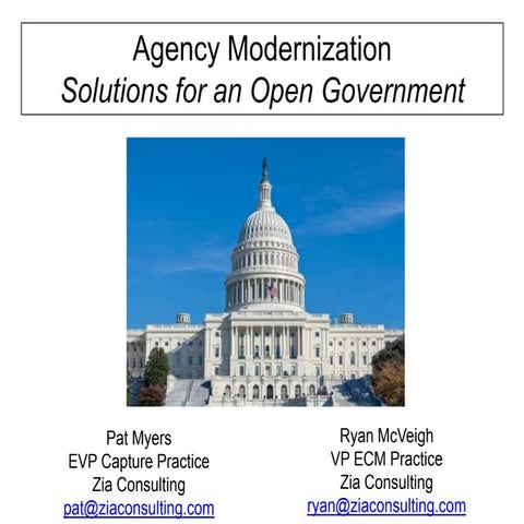 Zia: Agency Modernization