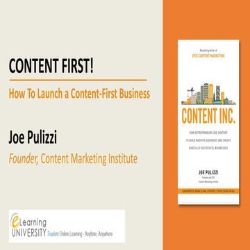A Content First Business for eLearning University