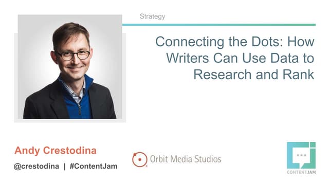 Content Jam 2016: Connecting the Dots