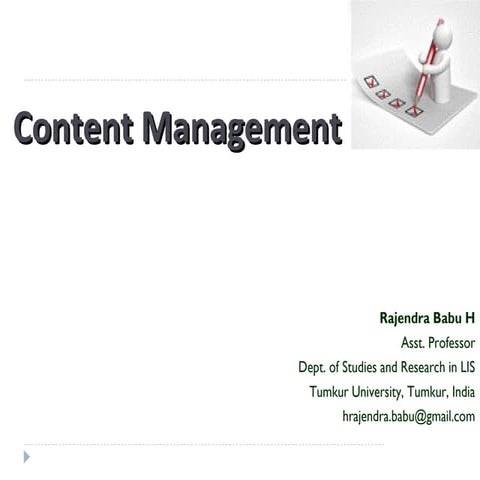 Content management