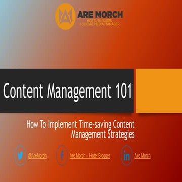 Content management 101