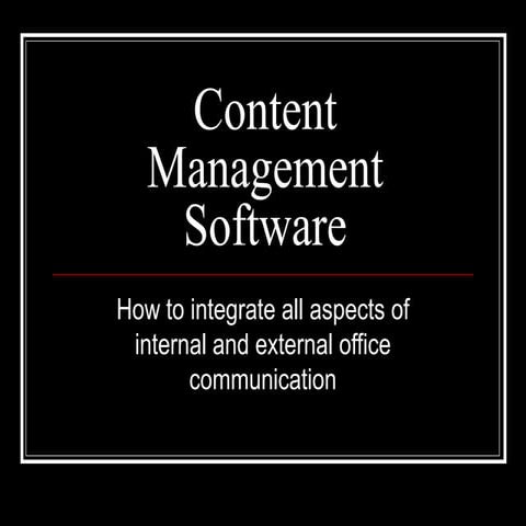 Contentmanagementsoftware pptforgreet-110425221328-phpapp01
