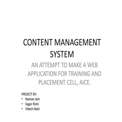 Content management system