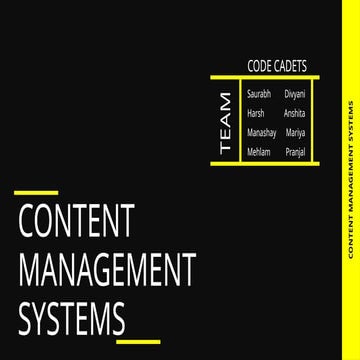 Comprehensive Overview of Content Management Systems: Types, Benefits ...