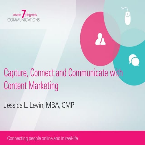 Capture, Connect and Communicate with Content Marketing