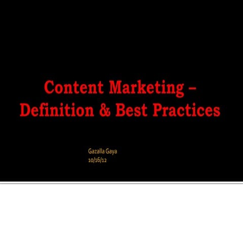 Contentmarketing