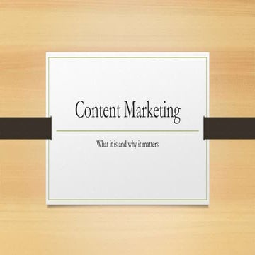 Content marketing
