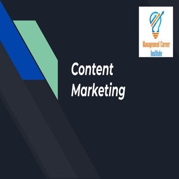 Content marketing-Management career institute 