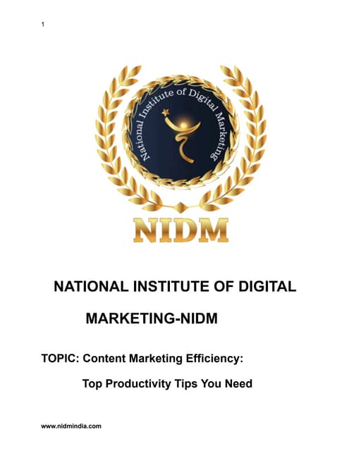 Content Marketing -Best Digital Marketing Training Institute