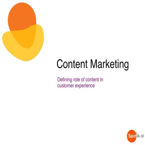 Content Marketing Fundamentals - How to map content to your user journey?