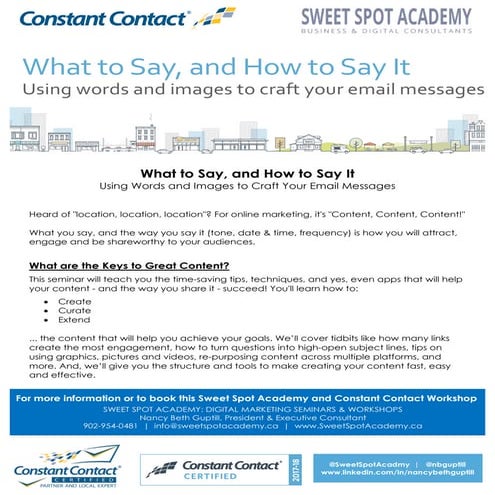 Content Marketing: What to Say & How to Say It