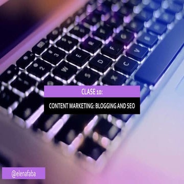 Content Marketing 02: Blogging & SEO