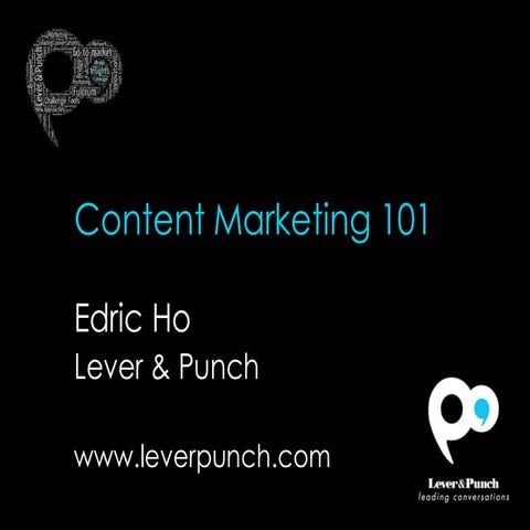 Content Marketing 101