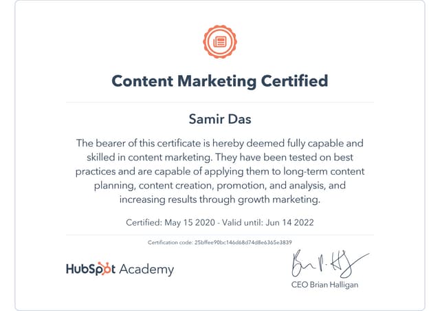 Content Marketing Certification HubSpot PPT Content Marketing Certification HubSpot PPT