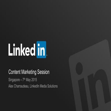 Staffing Content Marketing event LinkedIn Singapore 07052015