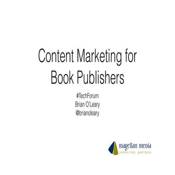 Content marketing for book publishers