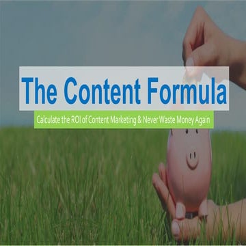 Content marketing formula 2016