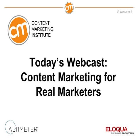 Content Marketing for Real Marketers