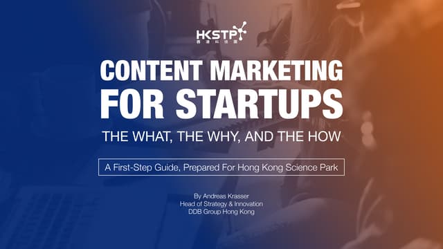 Content marketing for startups