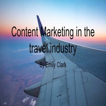 Content marketing in the travel industry