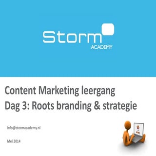 Content Marketing Leergang dag 3