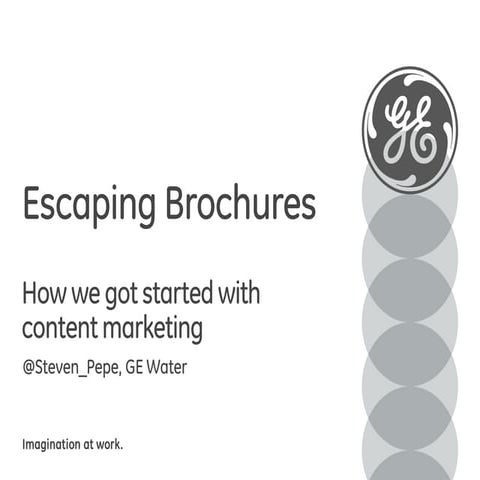 Escaping Brochures: How we got started with content marketing