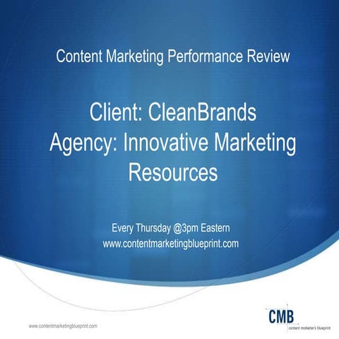 Content marketing performance review episode 2: CleanBrands