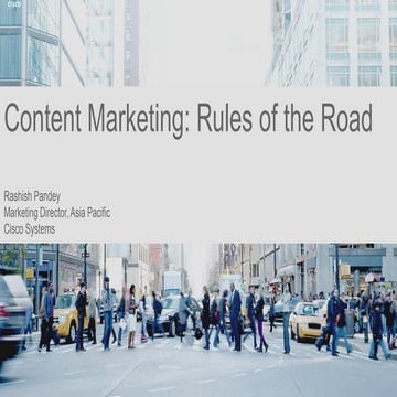 Content marketing rules of the road for B2B Organizations