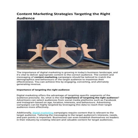 content marketing strategies targeting the right audience.pdf