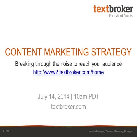Creating A Content Marketing Strategy