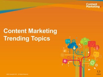 Content Marketing Trending Topics in Tech
