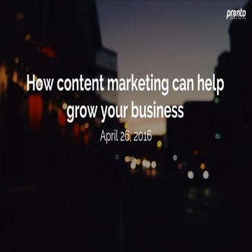 How content marketing can help grow your business