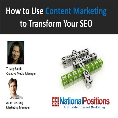 How to Use Content Marketing to Transform Your SEO
